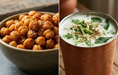 Roasted Chickpeas with Chaas