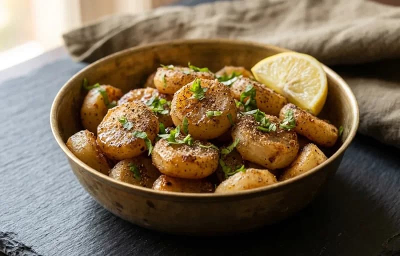 Roasted Water Chestnuts