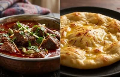 Rogan Josh with Saffron Sheermal