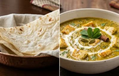 Roomali Roti with Methi Chaman