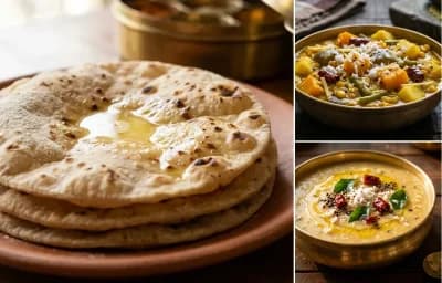 Roti with Ghanta Tarkari and Biri Dali