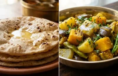 Roti with Bengali Labra