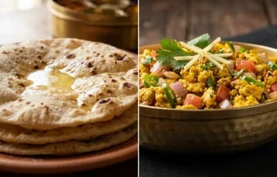 Roti with Duck Egg Bhurji