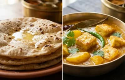 Roti with Paneer Torkari