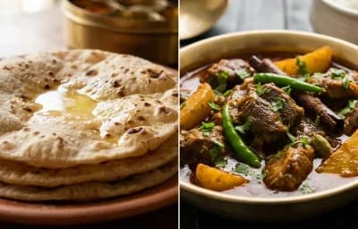 Roti with Paro Mangsho
