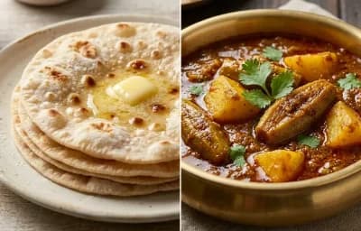 Ruti with Aloo Potala Rasa