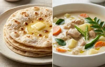 Ruti with Kerala Chicken Stew