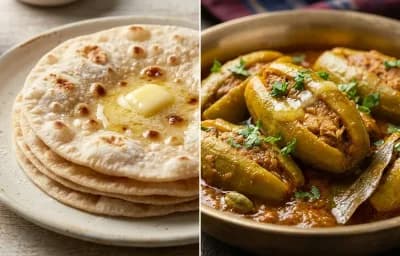 Ruti with Potoler Dolma