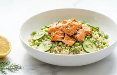 Salmon Quinoa Salad PCOS