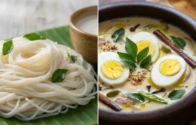 Semige with Kerala Egg Stew