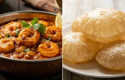 Seyal Jhinga with Phulko Luchi