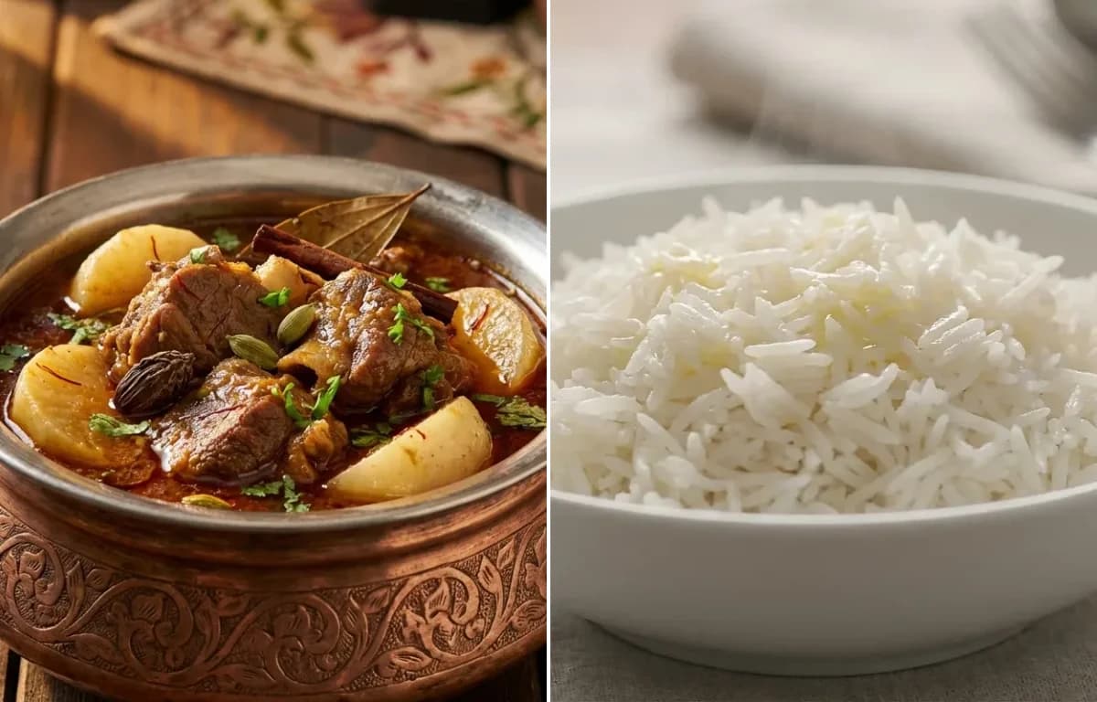 Shab Deg with Steamed Basmati Rice
