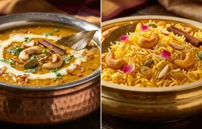 Shahi Dal with Kesar Pulao