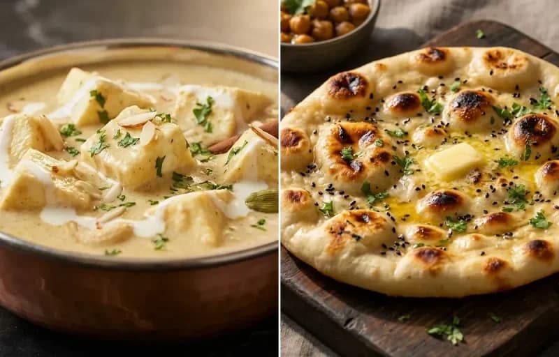 Shahi Paneer with Kulcha