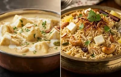 Shahi Paneer with Navratan Pulao