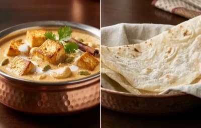 Shahi Tofu with Roomali Roti