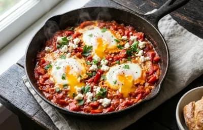 Shakshuka with Yogurt With Fruit