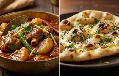Shalgam Gosht with Naan