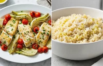 Sheet Pan Halibut with Fennel