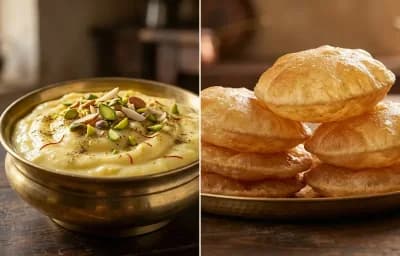 Shrikhand with Puri