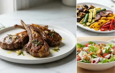 Side Salad with Roasted Mediterranean Vegetables