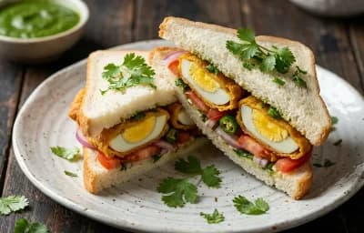 Sindhi Egg Sandwich