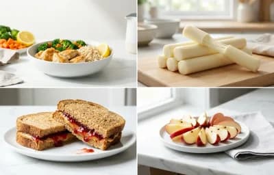 Sliced Apple with Protein Bar