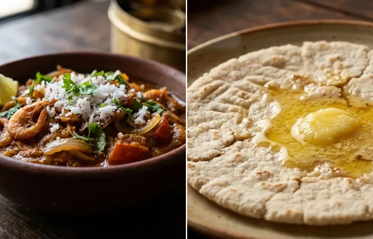 Sodyachi Bhaji with Jowar Bhakri