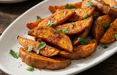 Lentil Vegetable Soup with Roasted Sweet Potatoes