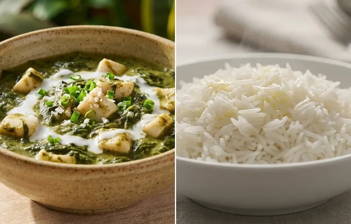 Squid Luau with Steamed Basmati Rice
