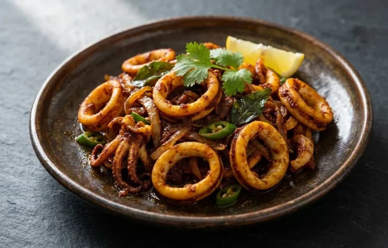Squid Tawa Fry