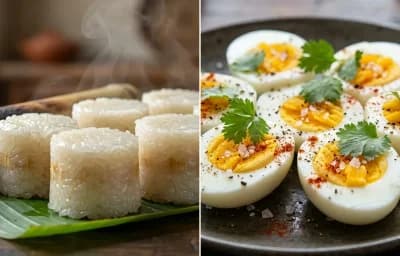 Sunga Pitha with Boiled Egg