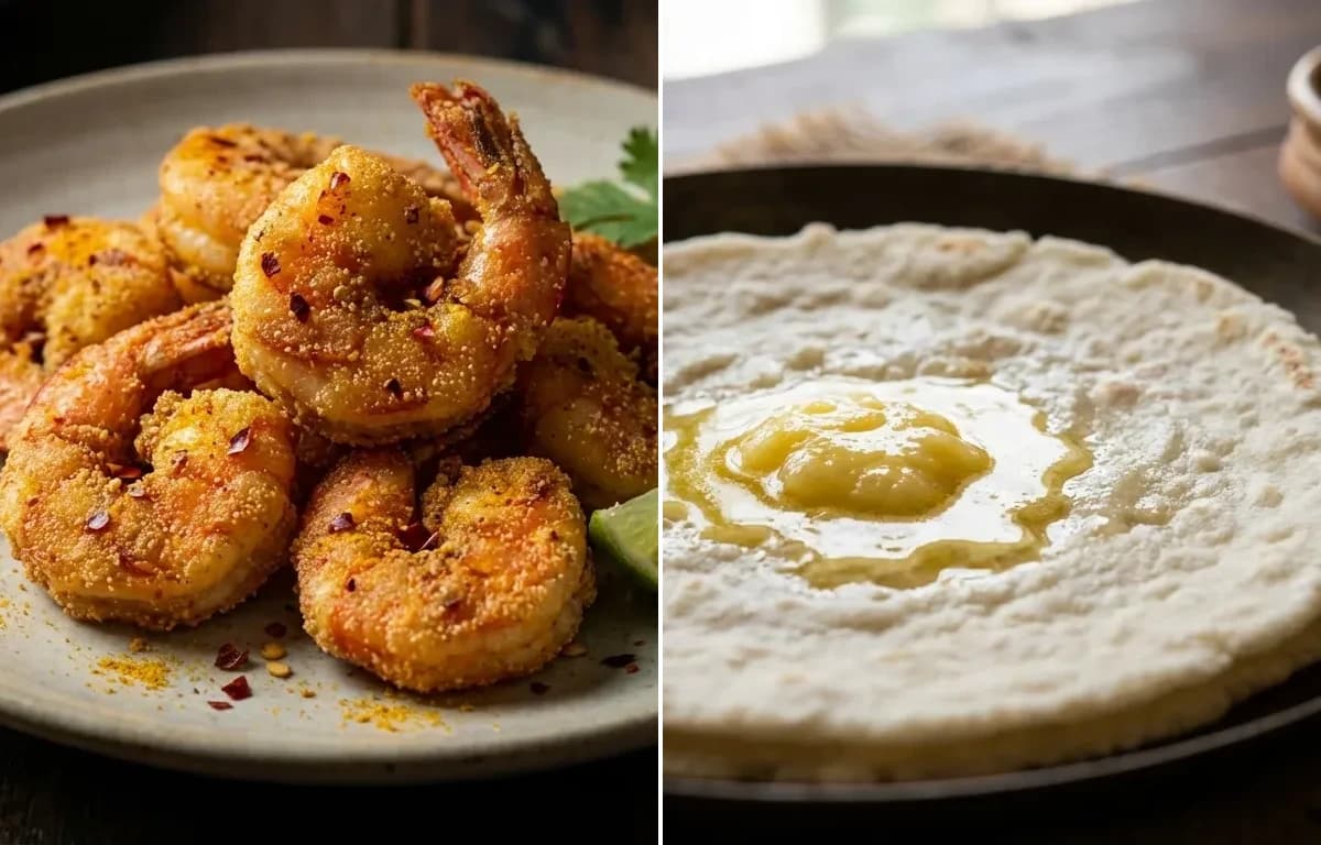Sungta Rava Fry with Tandalachi Bhakri