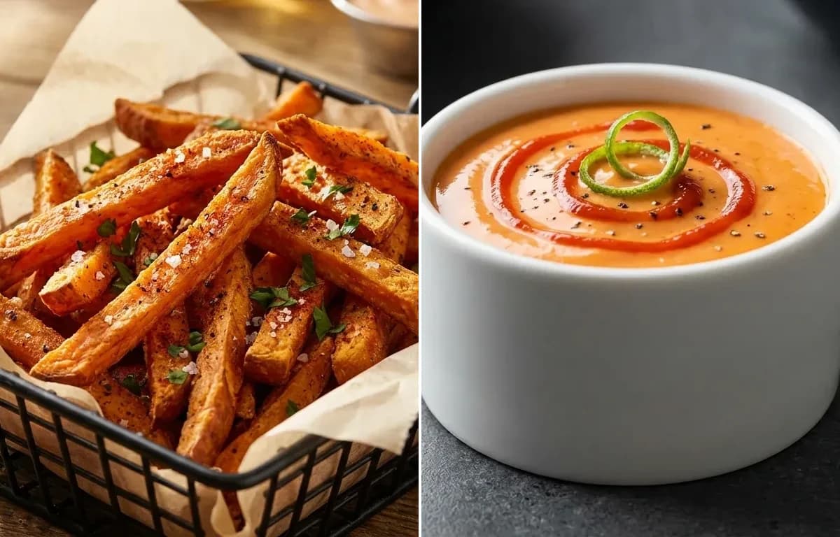Sweet Potato Fries with Spicy Mayo