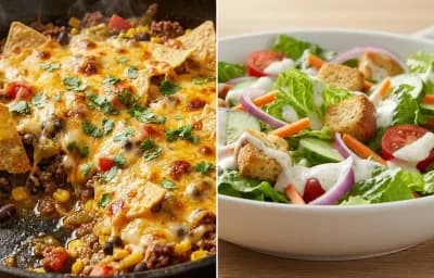 Taco Casserole with Side Salad