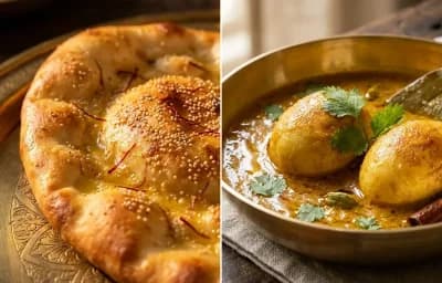 Taftan with Egg Chaap