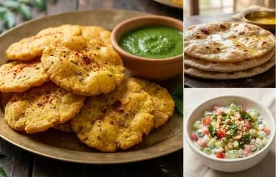 Tallele Thanthi with Chapati and Koshimbir
