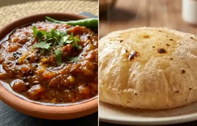 Tamate ji Chutney with Phulka