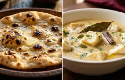 Tandoori Roti with Paneer Korma