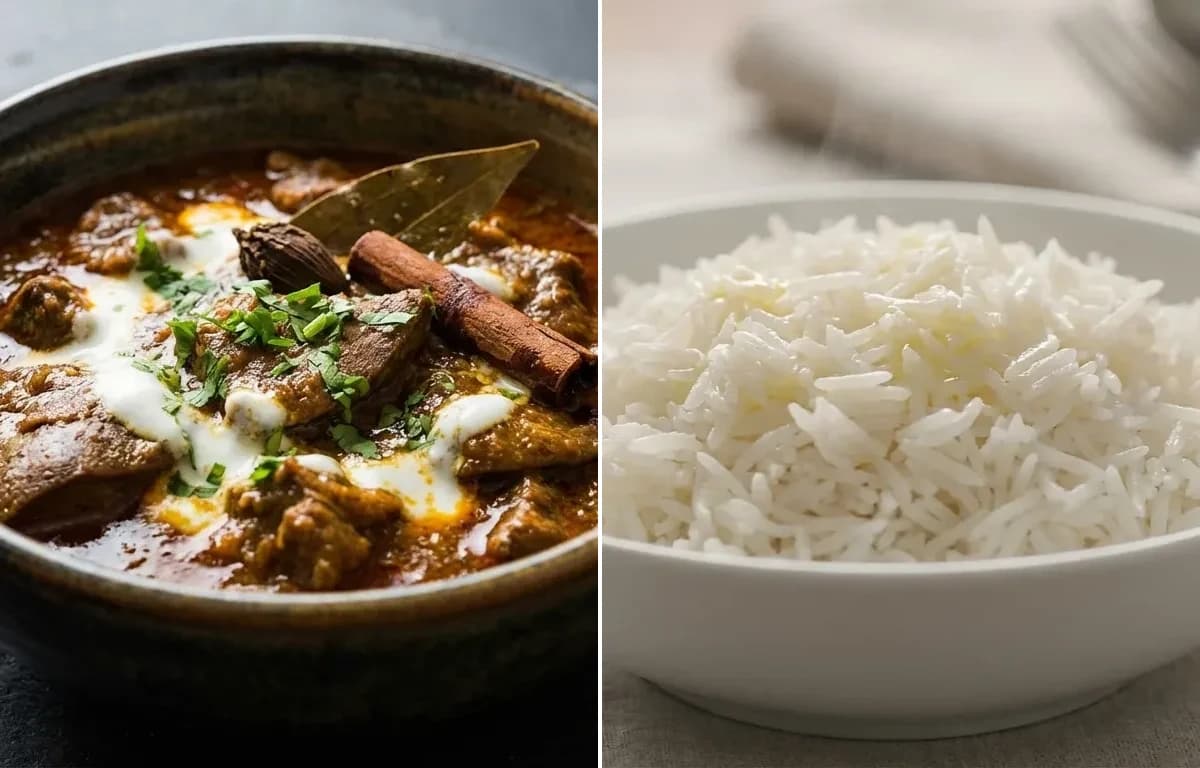 Tcharvan with Steamed Basmati Rice