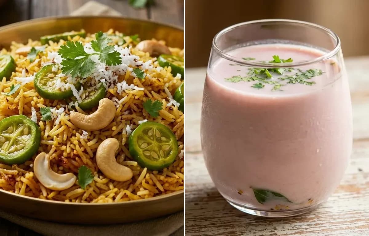 Tendli Bhaat with Sol Kadhi