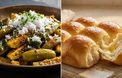 Tendli Bhaji with Ladi Pav