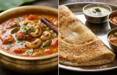 Thakkali Kurma with Dosa