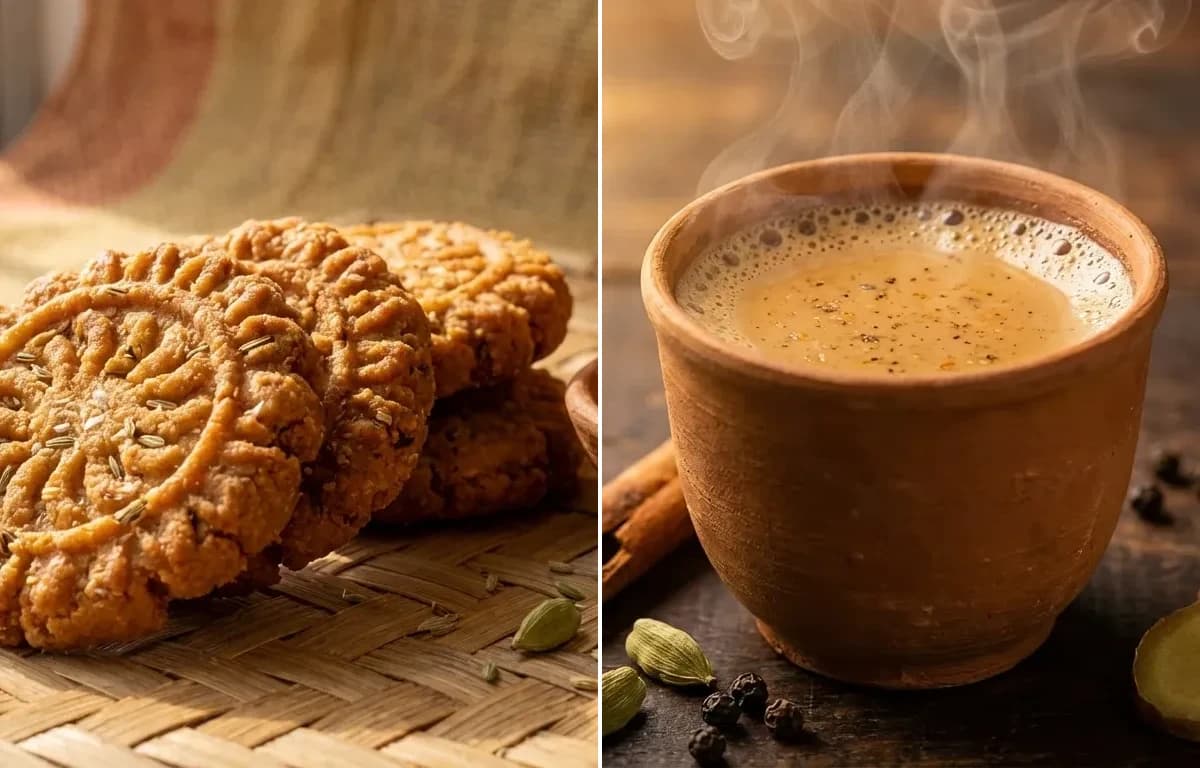 Thekua with Masala Chai