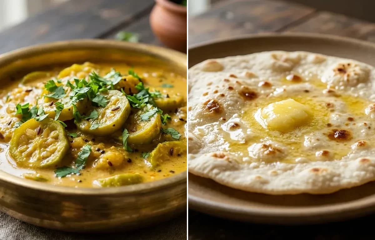 Tindli Sabzi with Jowar Roti