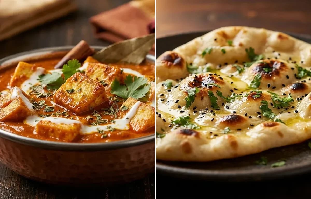 Tofu Butter Masala with Naan
