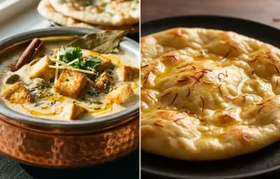 Tofu Korma with Saffron Sheermal