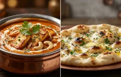 Tofu Pasanda with Butter Naan