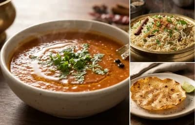Tomato Shorba with Bagara Khana