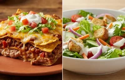 Tostada Casserole with Side Salad